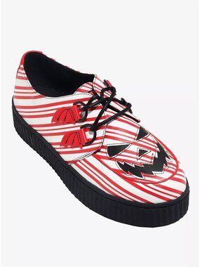 STRANGE CVLT Women’s Candy Cane Krypt Creepers Size 7 NEW  New in box